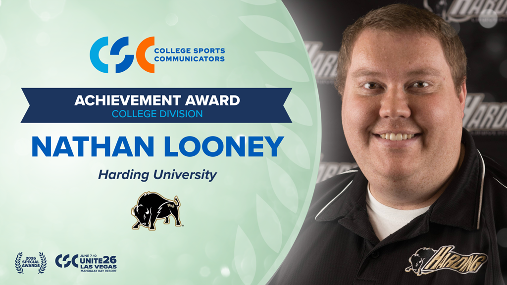 2026 Special Awards Salute: Nathan Looney - Achievement Award, College Division